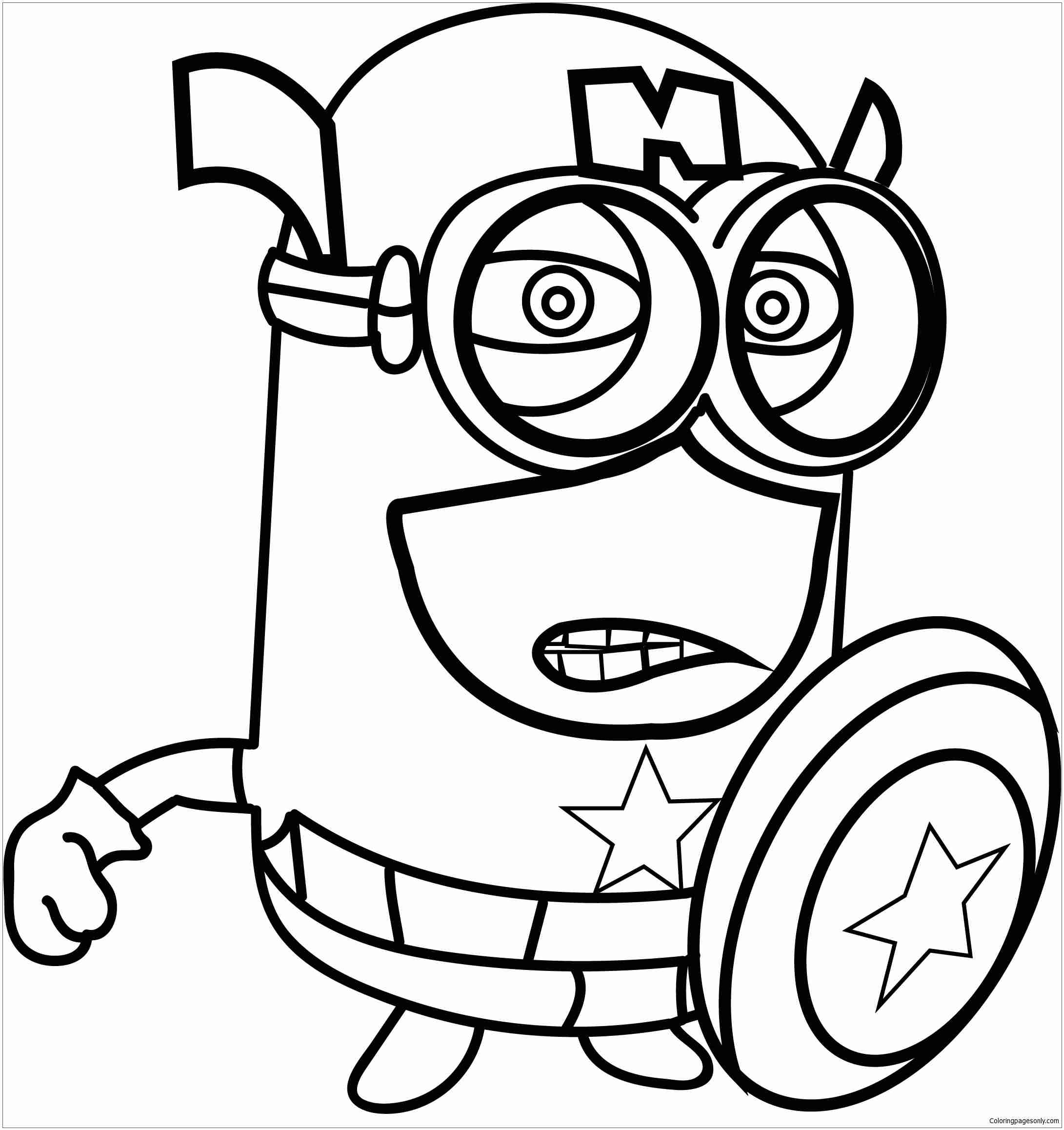 2181x2316 Minion Coloring Pages Com Tearing Purple Colouring Olegratiy