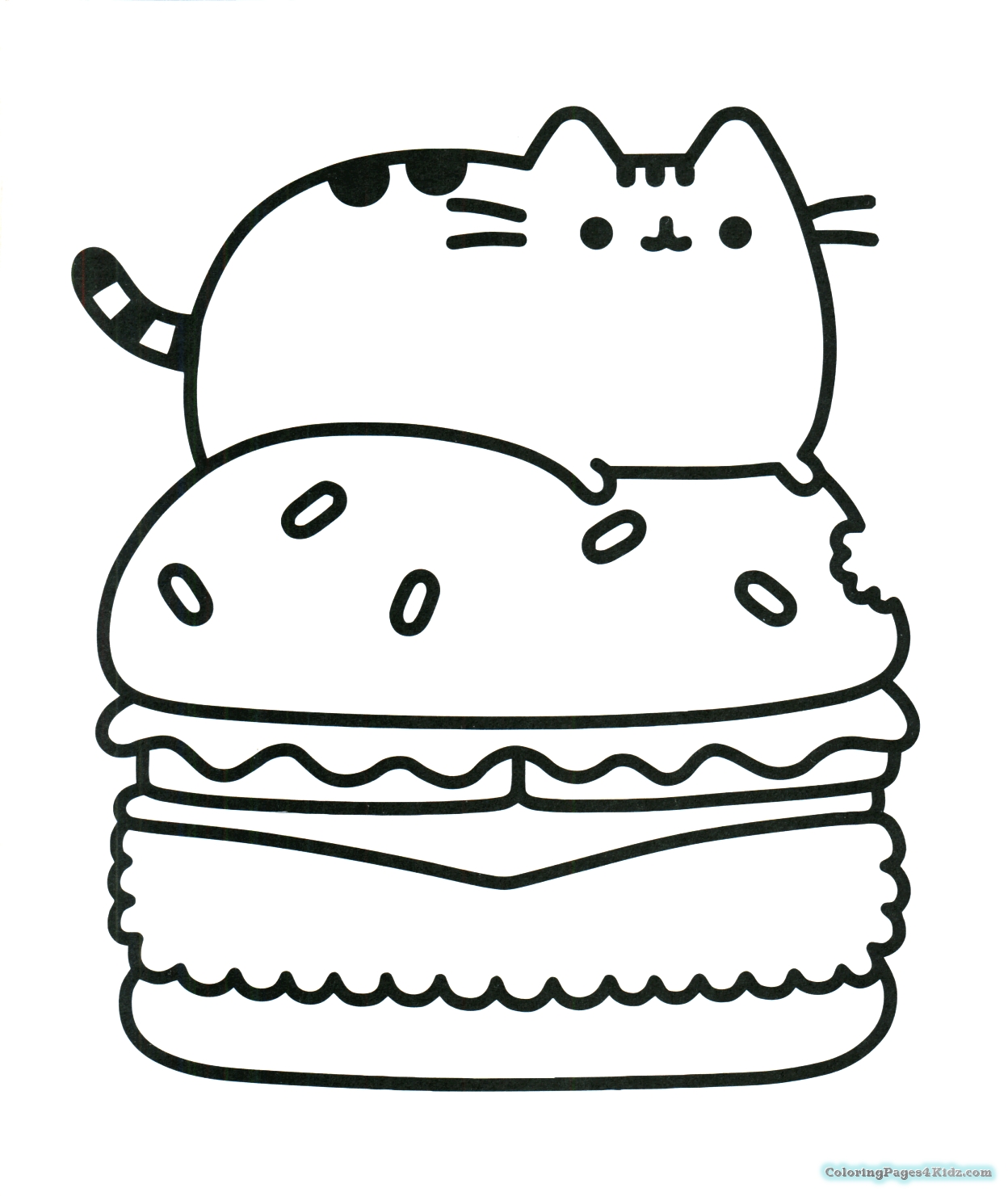 1248x1481 Pusheen The Cat Coloring Pages To Print Coloring For Kids