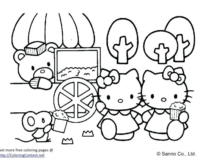 678x546 Kitty Coloring Pages Free To Print Kids Coloring Colouring Pages