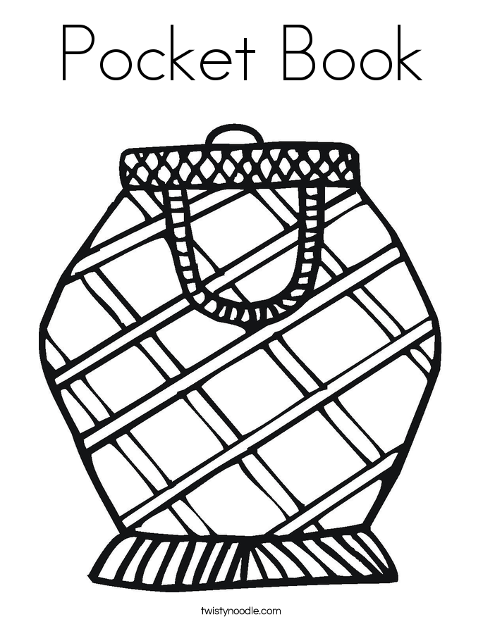 685x886 Pocket Book Coloring Page