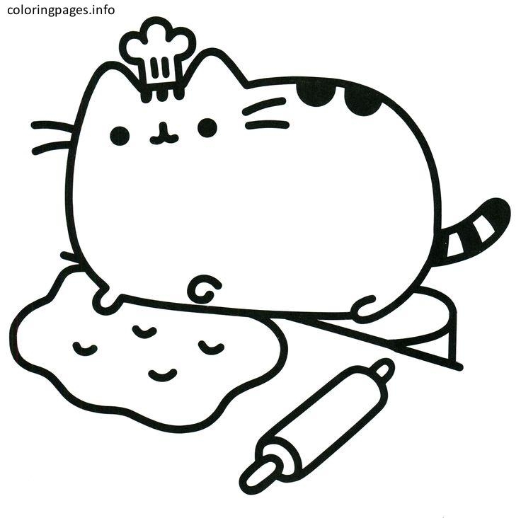 736x732 Coloring Pusheen Cat Coloring Pages