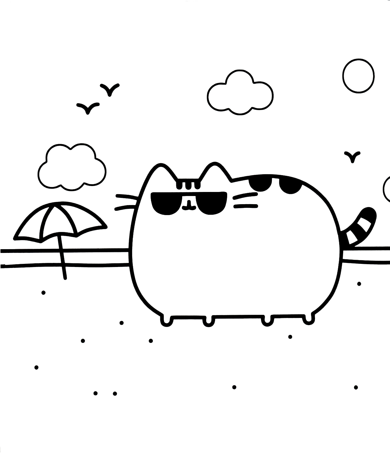 1248x1481 Pusheen Cat Coloring Pages New Coloring Sheets