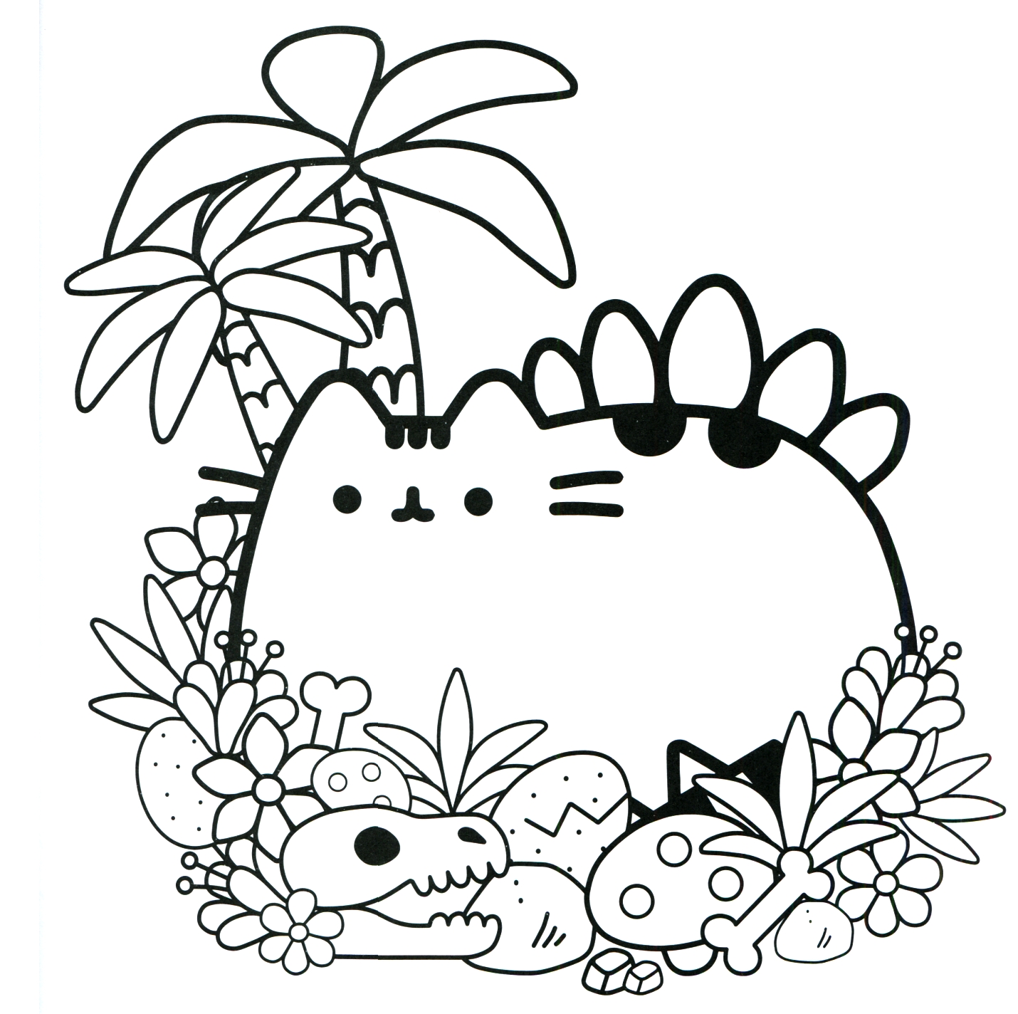 1430x1424 Pusheen Coloring Book Pusheen Pusheen The Cat New Coloring Sheets