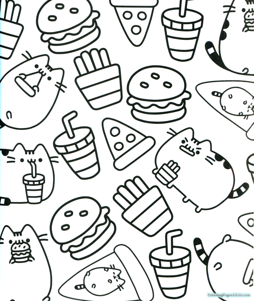 863x1024 Pusheen Coloring Pages