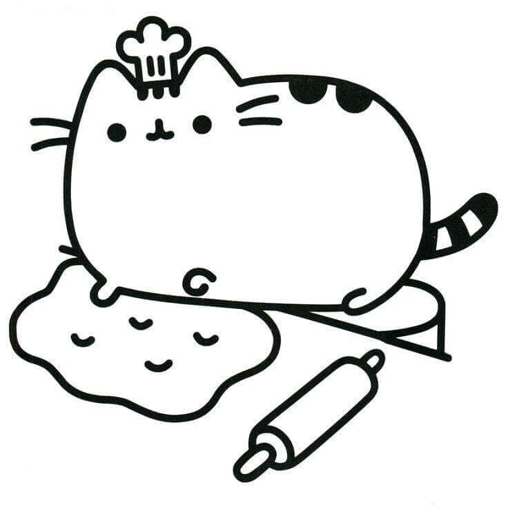 736x732 Pusheen Coloring Pages Free Pusheen Coloring Pages To Print