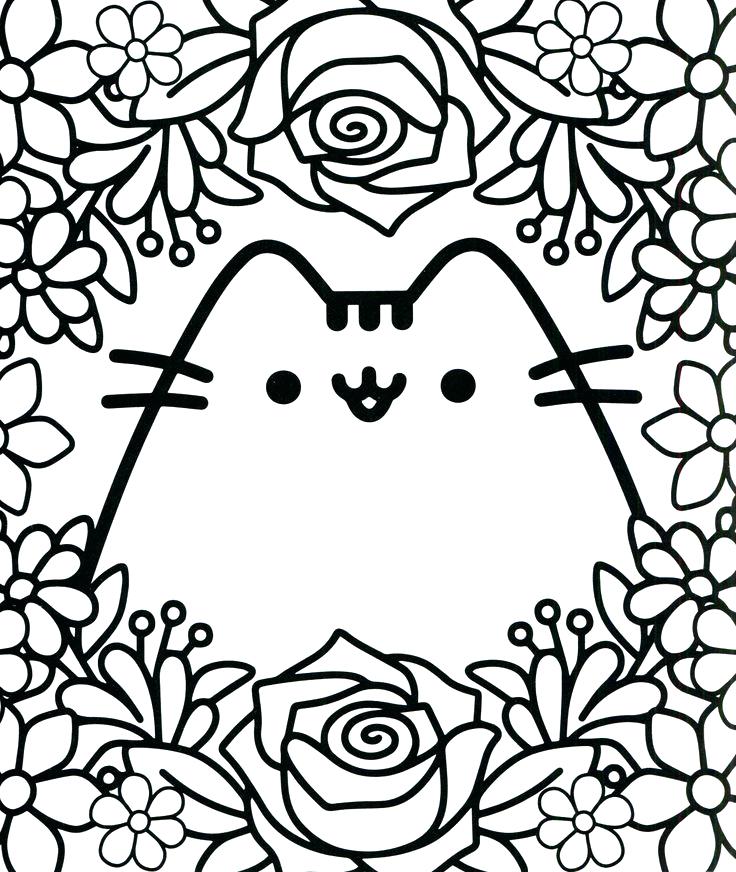 736x872 Pusheen Coloring Pages