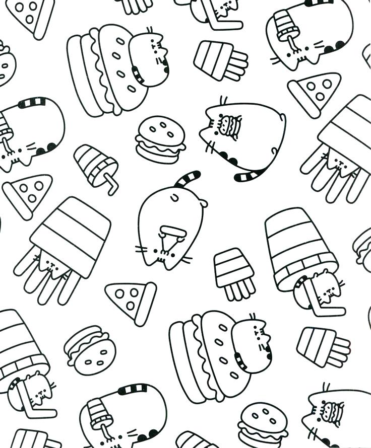 736x890 Pusheen Coloring Pages S Cat Unicorn