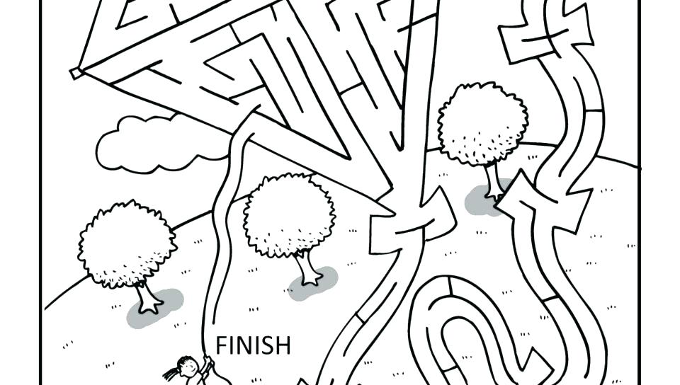 960x544 Puzzle Coloring Pages Construction Maze Summer Camp Coloring Pages