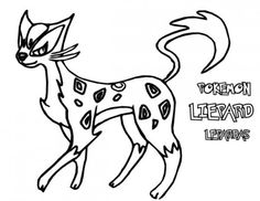 236x182 Pokemon Pyroar Coloring Page