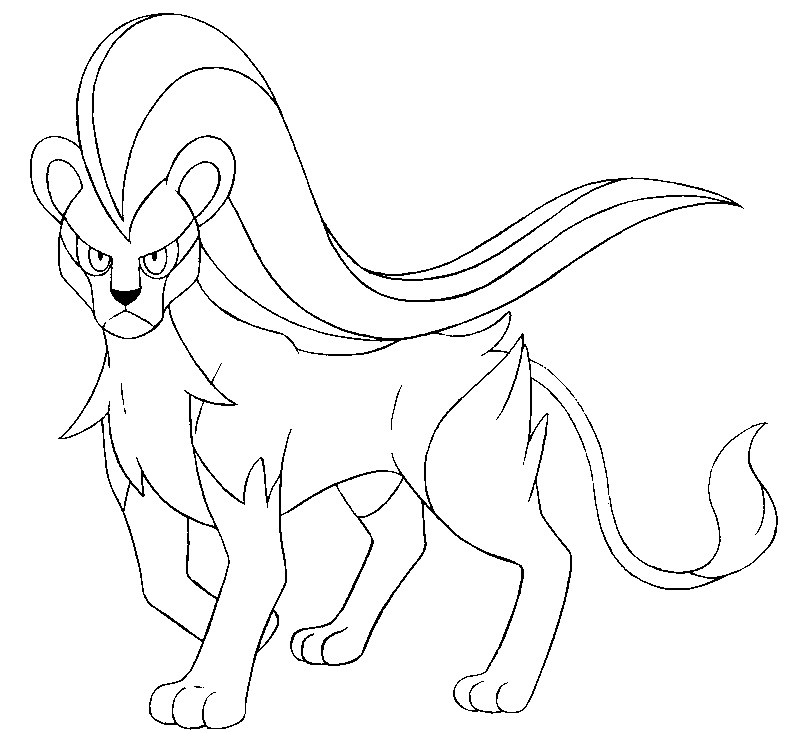 795x733 Coloring Page Pokemon Female Form
