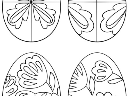 440x330 Printable Easter Eggs Coloring Pages Coloring Me, Eggs Coloring