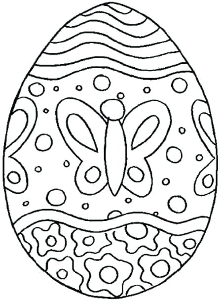450x613 Pysanky Ukrainian Easter Egg Coloring Page Free Printable