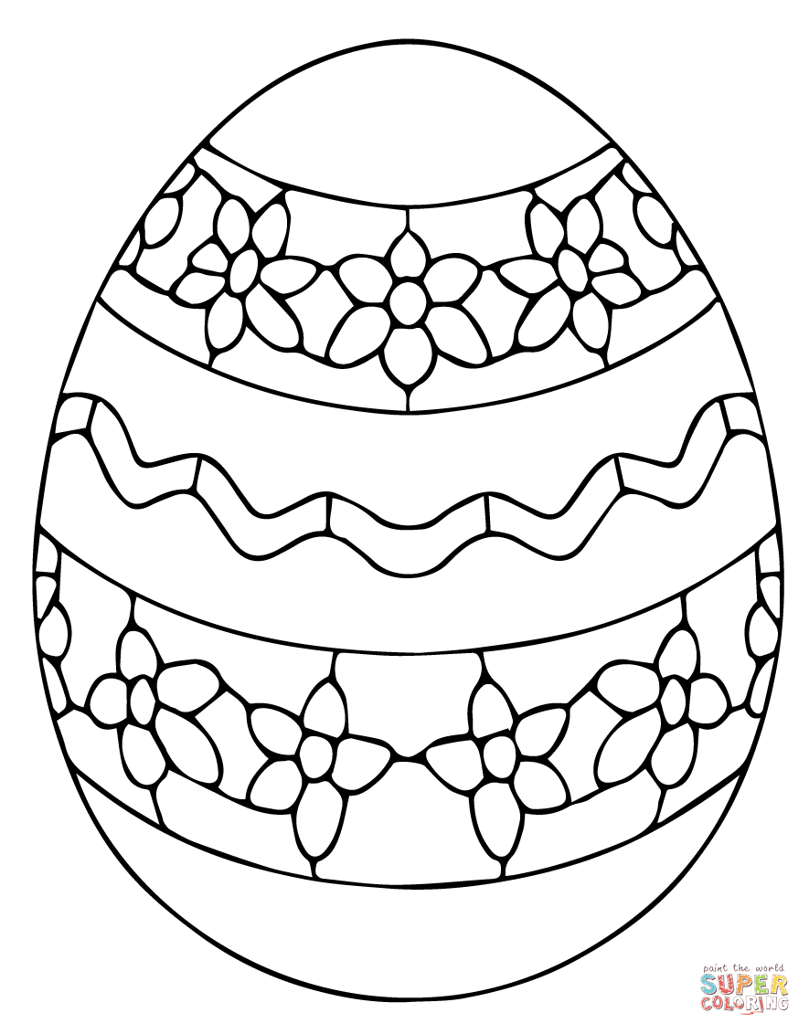 885x1132 Ukrainian Easter Egg Coloring Page Free Printable Pages New