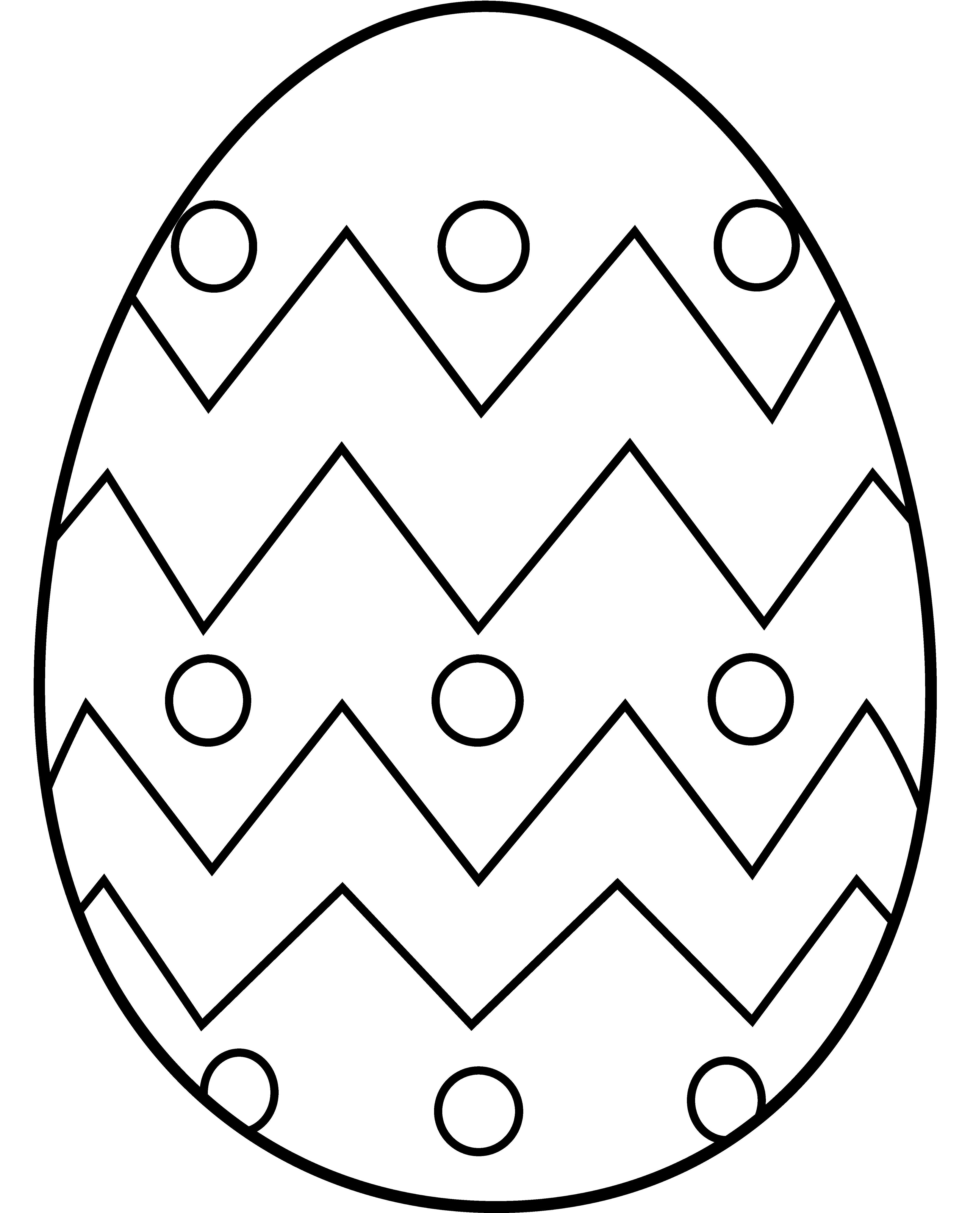 5012x6201 Easter Egg Coloring Page
