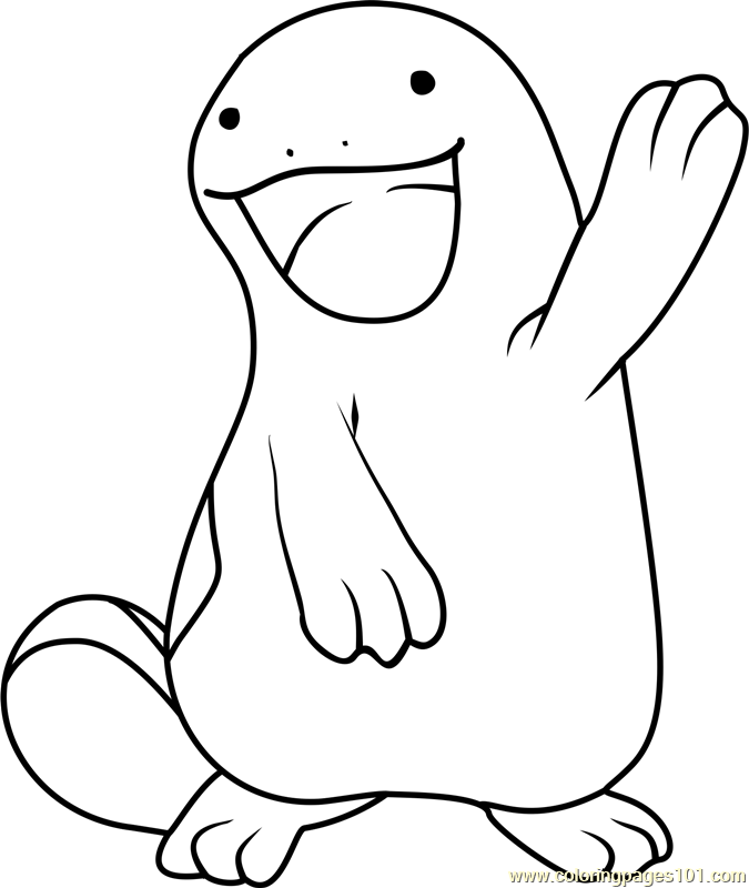 675x800 Quagsire Pokemon Coloring Page