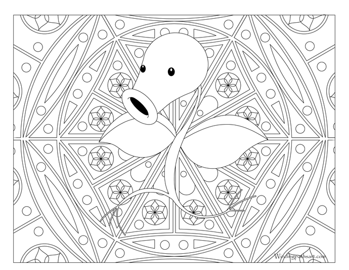 690x533 Adult Pokemon Coloring Page Bellsprout Color Pages