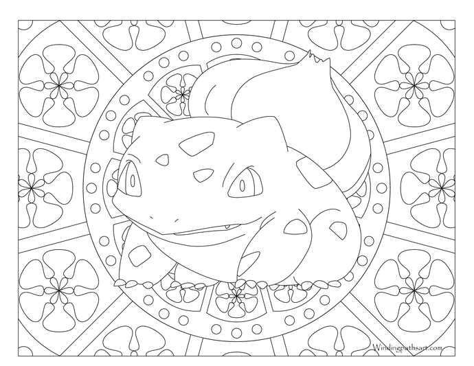 690x533 Adult Pokemon Coloring Page Bulbasaur Coloring Pages