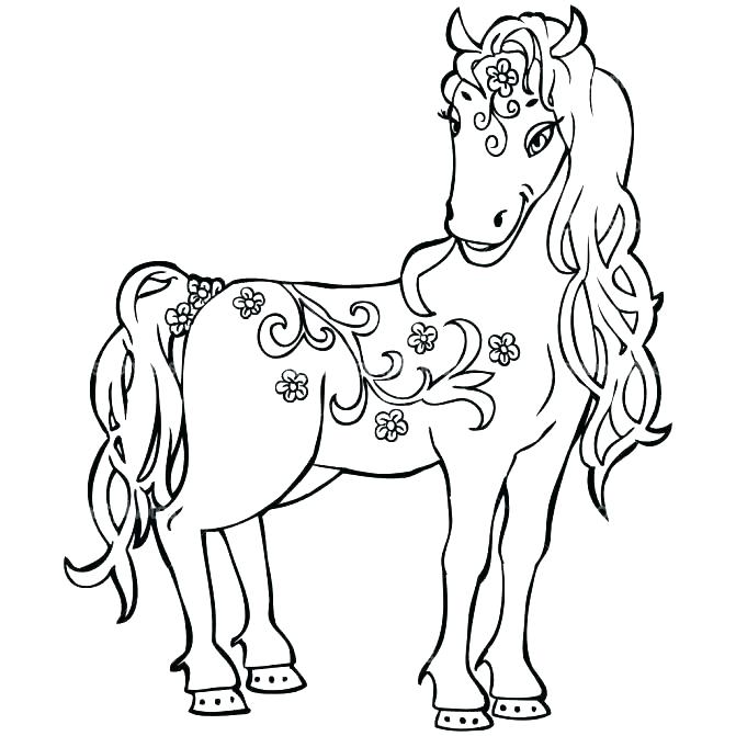 671x671 Coloring Pages Quarter Horse Horse Pictures Print