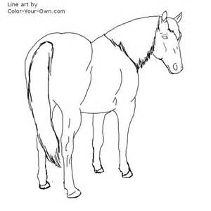 300x300 Traditional Quarter Horse Coloring Page, Horse Drawings To Color