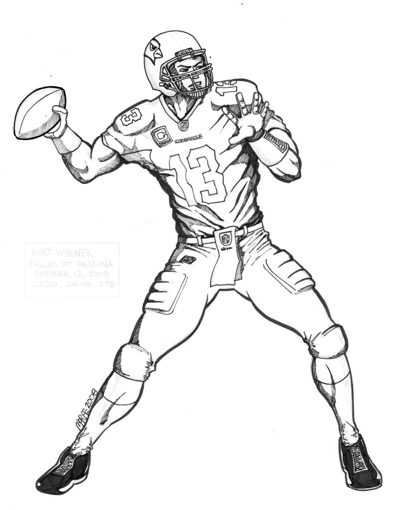 801x1024 Football Player Coloring Pages