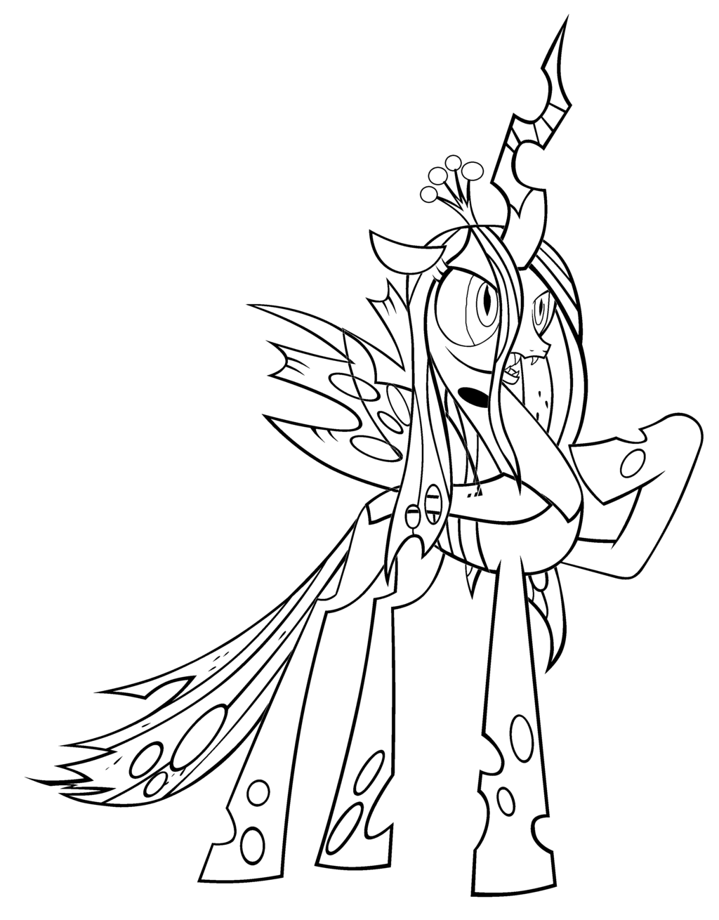 1024x1310 Queen Chrysalis Coloring Pages Best Ideas For Printable