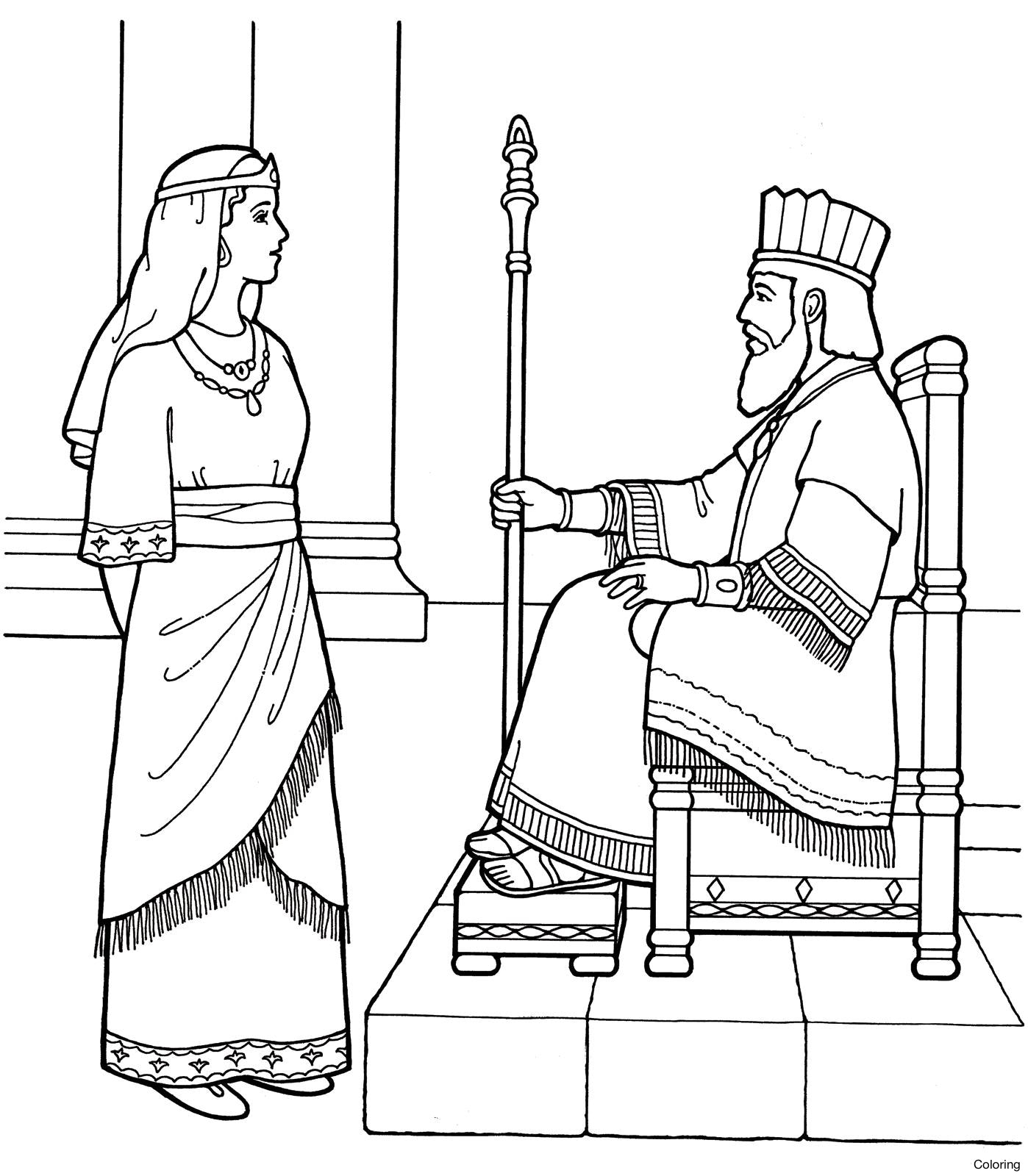 1398x1600 Now The Story Of Esther For Kids Growth Queen Coloring Pages Trend