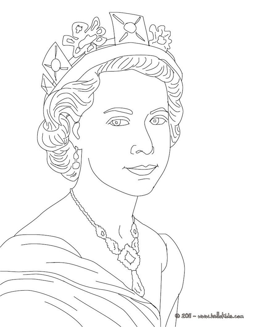 820x1060 Queen Elizabeth Ii Coloring Pages