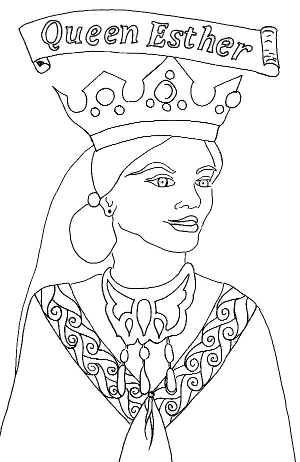600x922 Queen Esther Coloring Page Becomes Queen Coloring Pages As Bat