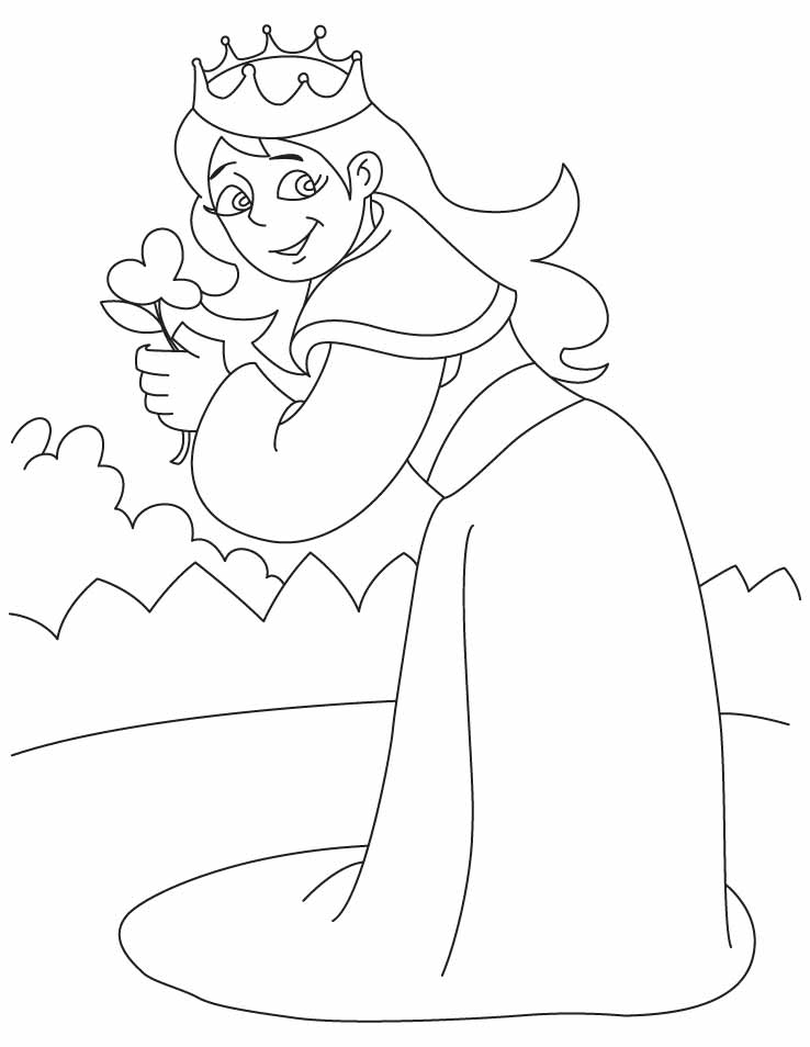 738x954 Top Queen Coloring Pages