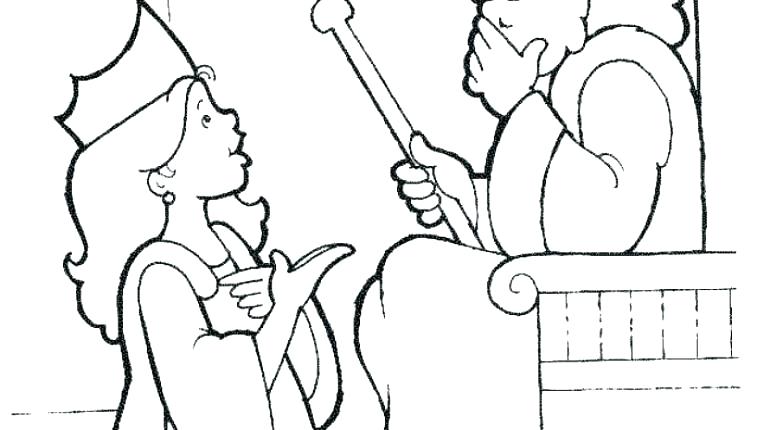 770x430 Queen Coloring Page Queen Coloring Page Queen Elsa And Princess