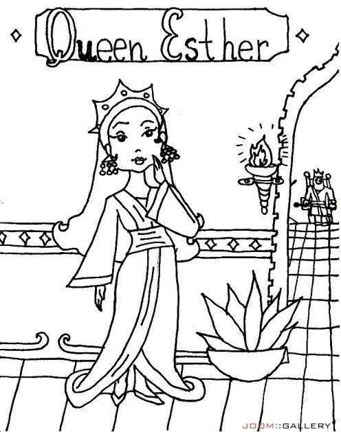 496x629 Queen Esther Coloring Pages