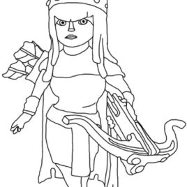 268x268 Archer Queen Drawing