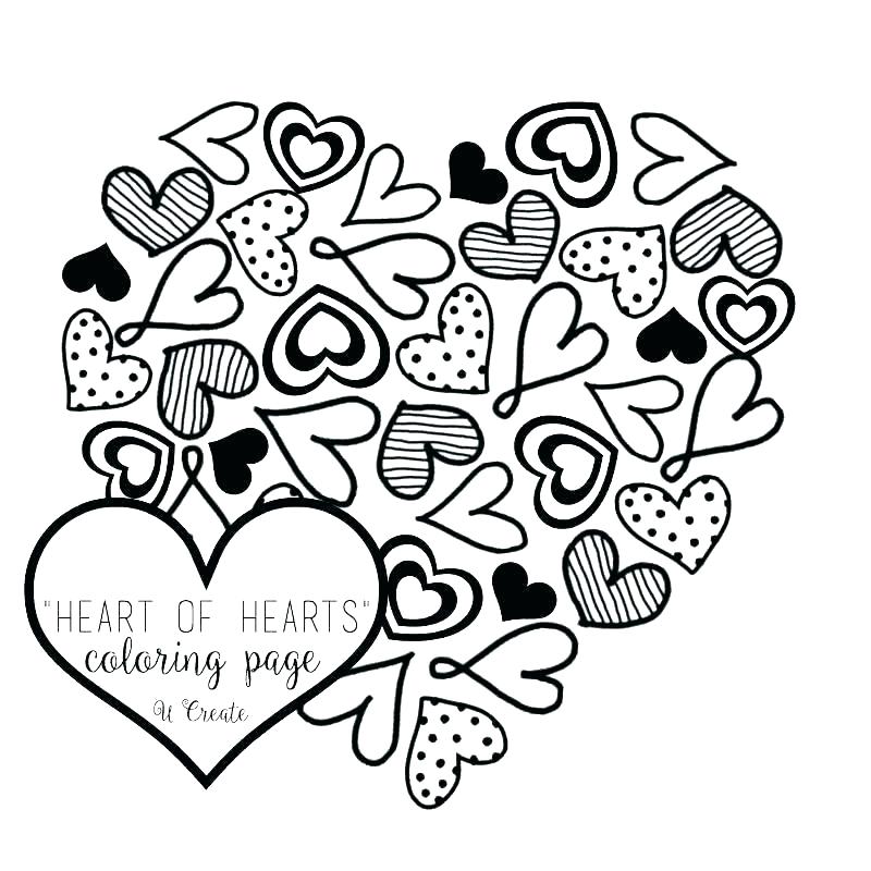 800x800 Coloring Page Of A Heart Heart Anatomy Coloring Pages Heart
