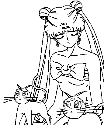 Queen Serenity Coloring Pages at GetDrawings | Free download