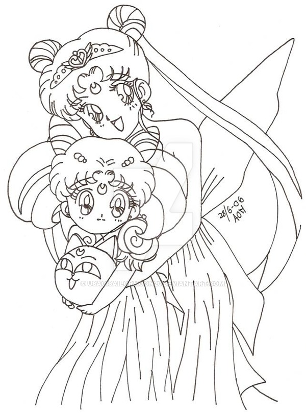 600x811 Queen Serenity And Small Lady