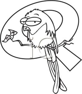 264x300 Quetzal Clipart Black And White
