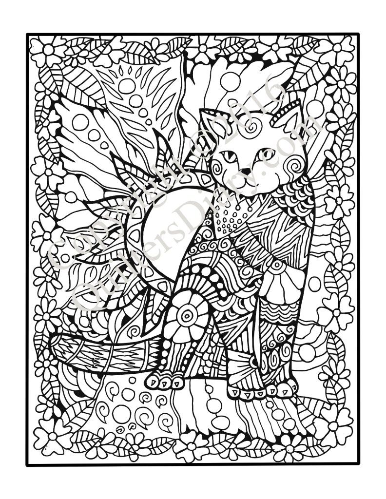 792x1024 Cats Quilts Coloring Book Cats + Dogs Coloring Pages