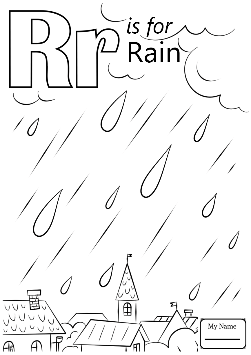 866x1224 Letter R Coloring Pages Page Free