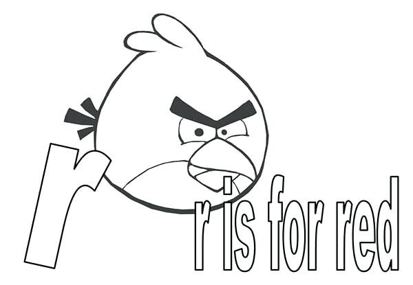 600x415 Color Red Coloring Pages Letter R Is Red Coloring Page