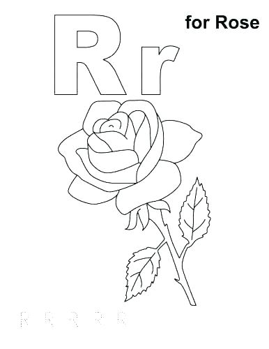 386x500 Coloring Letter Pages Letter R Coloring Letter R Coloring Page