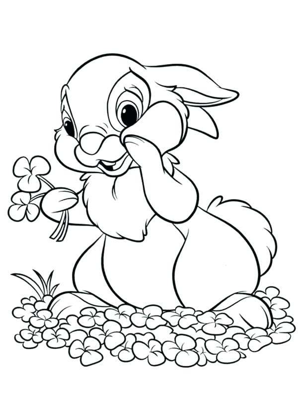 600x819 Bunny Coloring Page Drawing Rabbit For Coloring Page Shirt Design