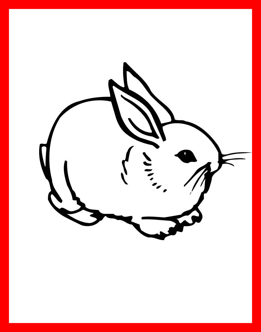 880x1120 Shocking Nice Bunny Rabbit Coloring Pages Printable For Kids Image