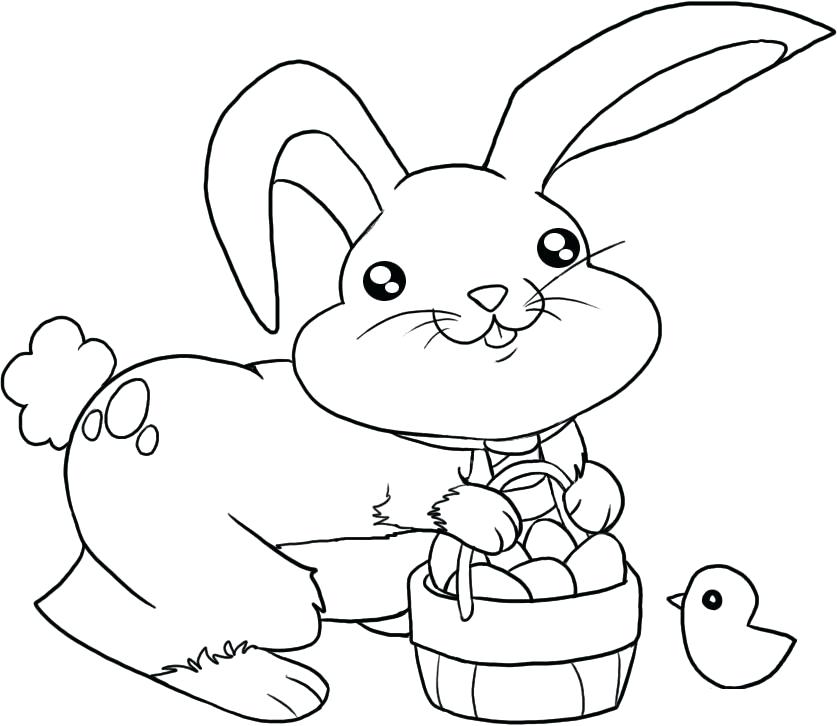 837x726 Captivating Free Rabbit Coloring Pages Cute Bunny Coloring Pages