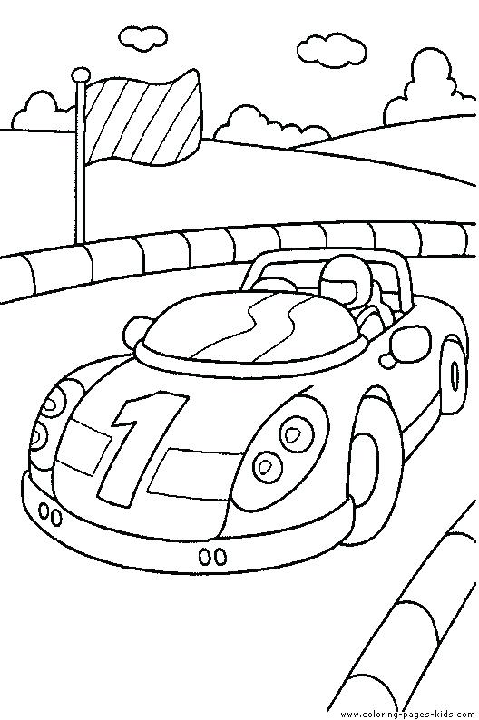 528x794 Racing Car Coloring Pages