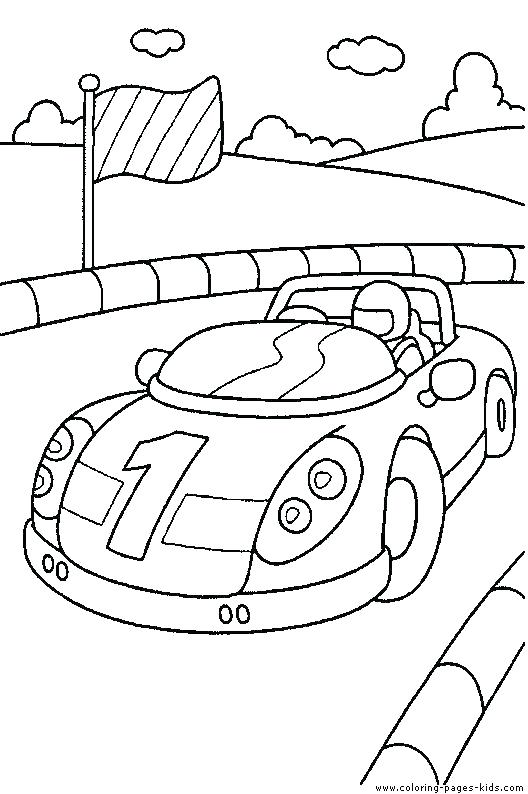 528x794 Race Car Pictures To Color With Race Car Color Pages Coloring Page