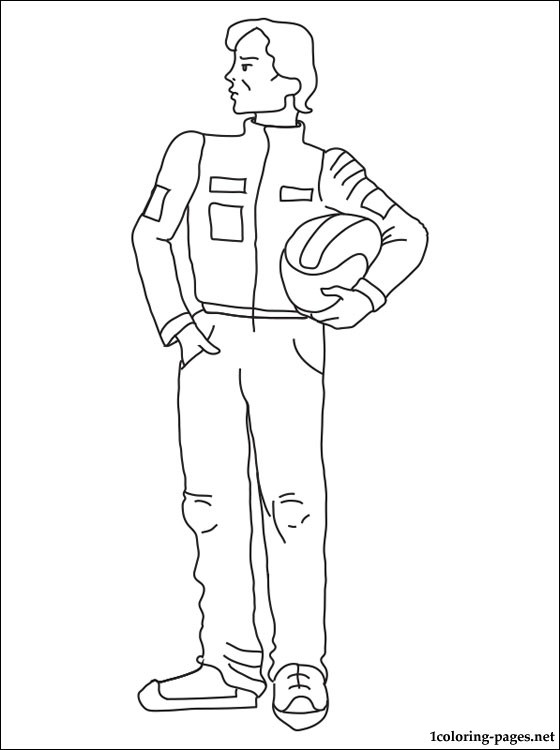 560x750 Racing Driver Coloring Page Coloring Pages