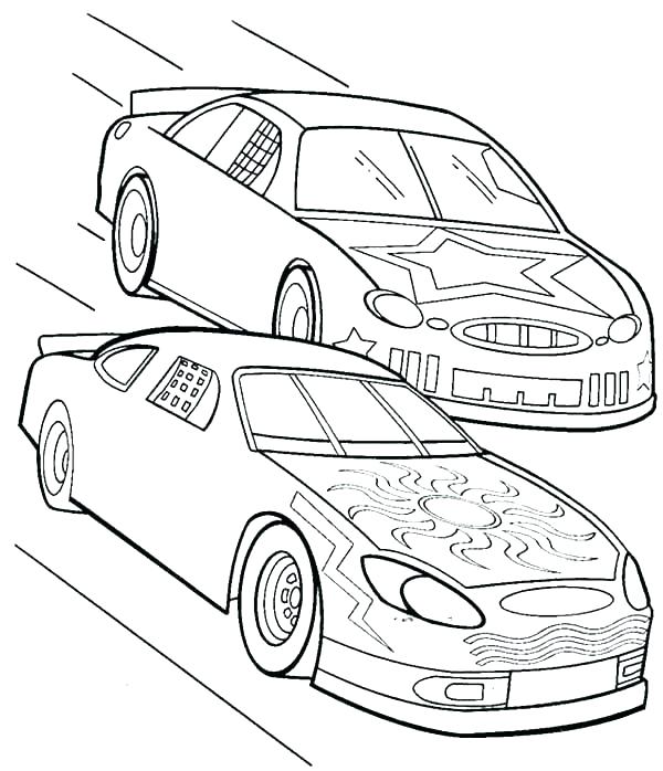 600x698 Race Coloring Pages S Free Printable Race Track Coloring Pages
