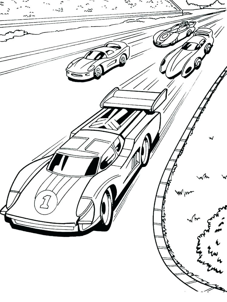 750x1000 Stock Car Racing Coloring Pages Hot Wheels Printable Sheets