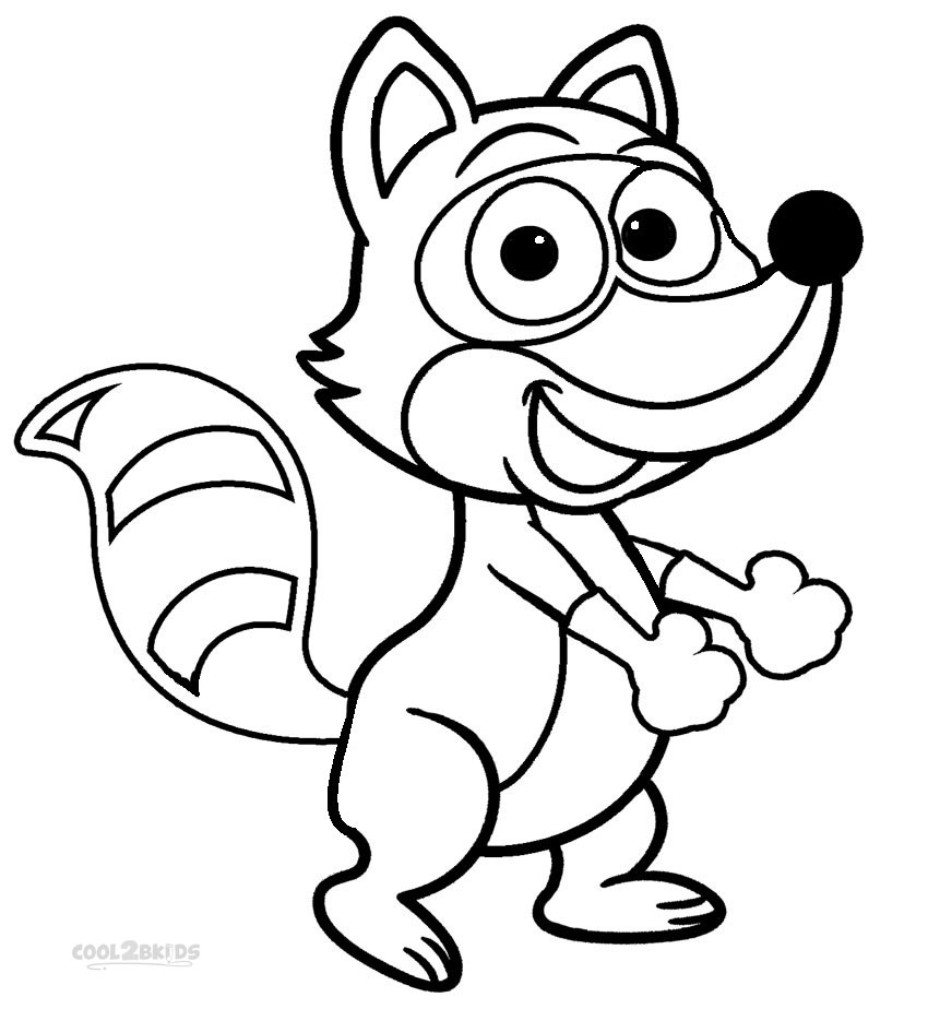 850x924 Raccoon Coloring Pages Printable Raccoon Coloring Pages For Kids