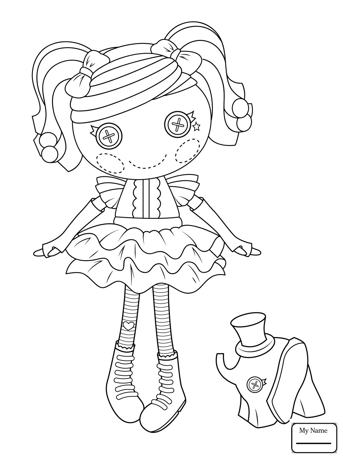 1199x1607 Lalaloopsy Doll Coloring Page For Kids Fresh Rag Dolls